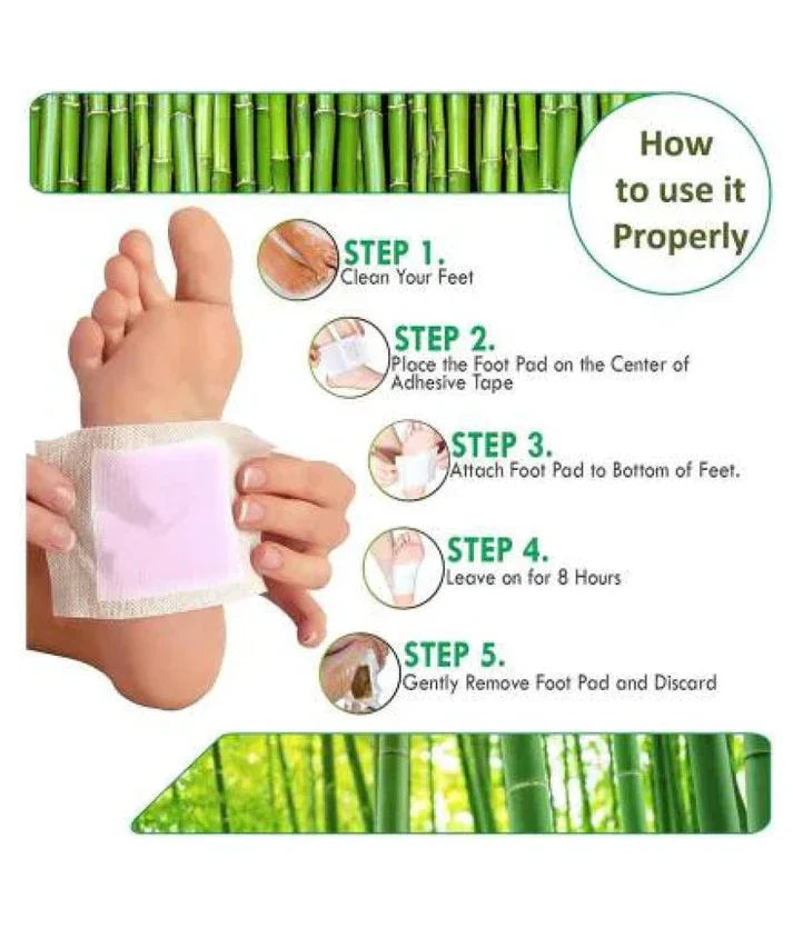 Kinoki Detox Foot Pads for Your Health Care – 10 Premium Natural Foot Patches in Box