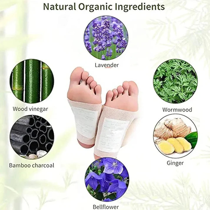 Kinoki Detox Foot Pads for Your Health Care – 10 Premium Natural Foot Patches in Box