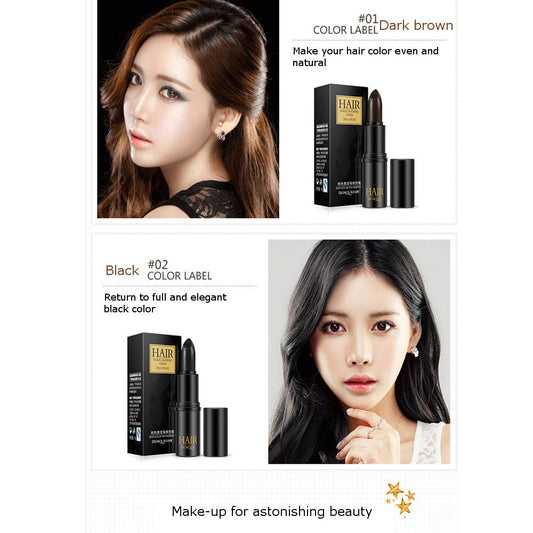 BIOAQUA  Temporary Hair Dye Cream Mild Fast One-off Hair Color Pen Cover White Hair DIY Styling Makeup Stick