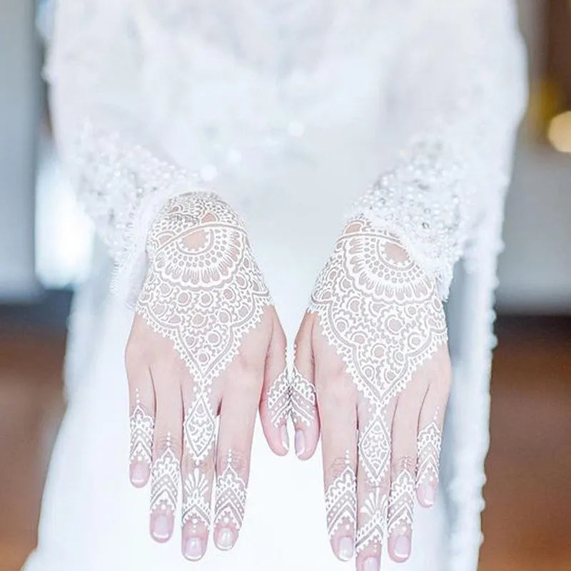White Henna Waterproof Mehndi Sticker