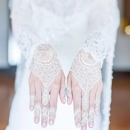 White Henna Waterproof Mehndi Sticker
