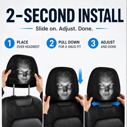 Ghost Face Headrest Covers