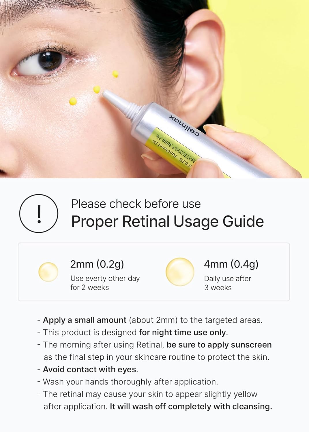 CELIMAX The Vita A Retinal Shot Tightening Booster | 0.1% Retinal, Pore Minimizer, Wrinkles & Fine Lines, Firmer Skin,