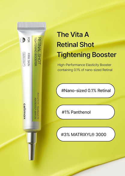 CELIMAX The Vita A Retinal Shot Tightening Booster | 0.1% Retinal, Pore Minimizer, Wrinkles & Fine Lines, Firmer Skin,