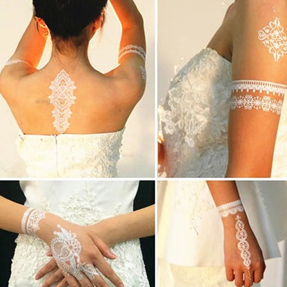 White Henna Waterproof Mehndi Sticker