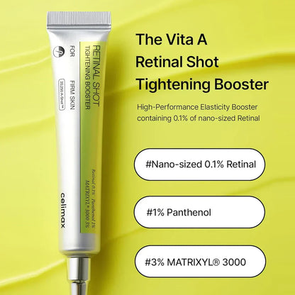 CELIMAX The Vita A Retinal Shot Tightening Booster | 0.1% Retinal, Pore Minimizer, Wrinkles & Fine Lines, Firmer Skin,
