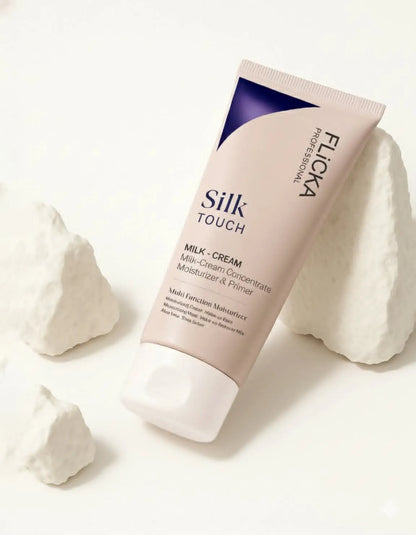 Flicka Silk Touch 3 in 1 Moisturizer and Primer for Face | Long-Lasting, Flawless and Dewy Makeup Base | Pore Minimizer | All Skin Types