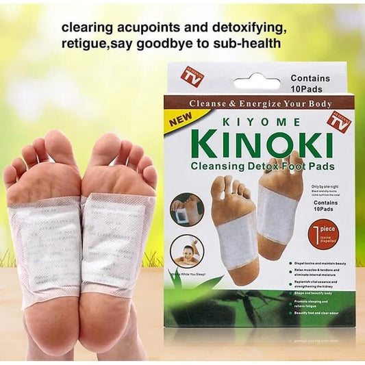Kinoki Detox Foot Pads for Your Health Care – 10 Premium Natural Foot Patches in Box