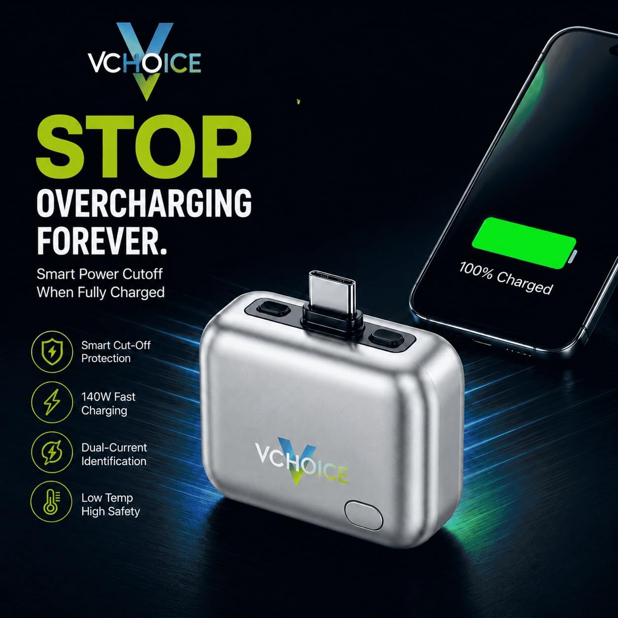 Smart Charger Adapter Auto Power Disconnector Guard
