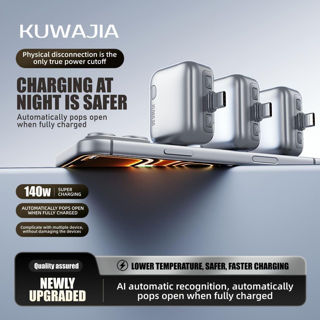 Smart Charger Adapter Auto Power Disconnector Guard