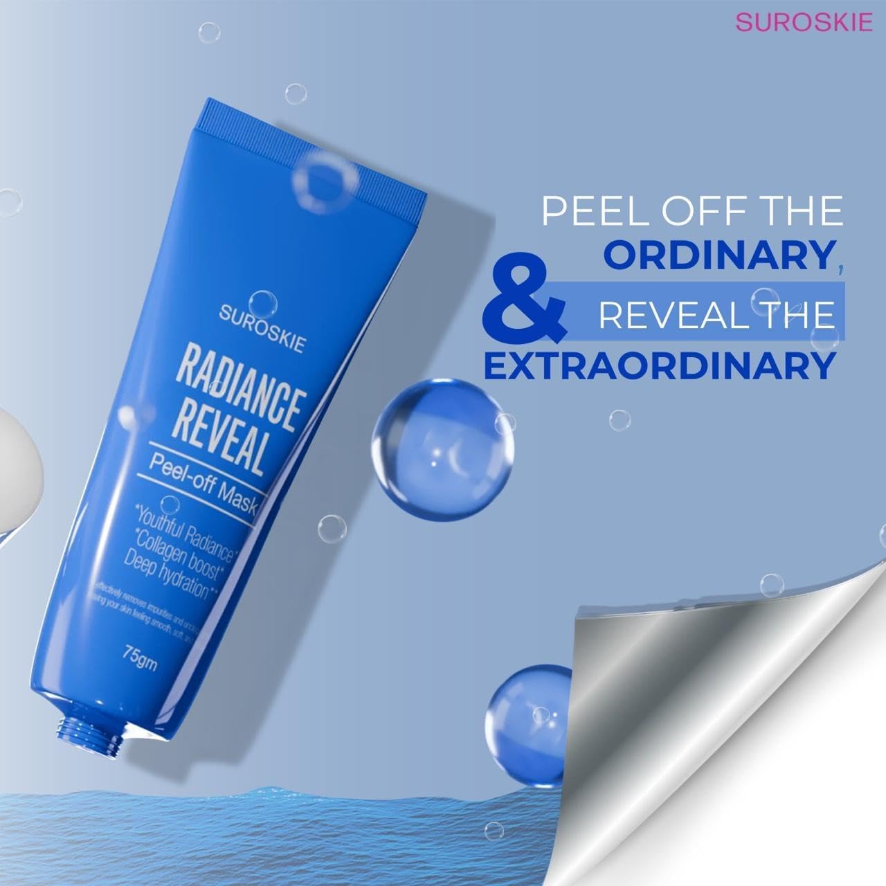 Radiance Reveal Peel Off Mask 75g for Men & Women