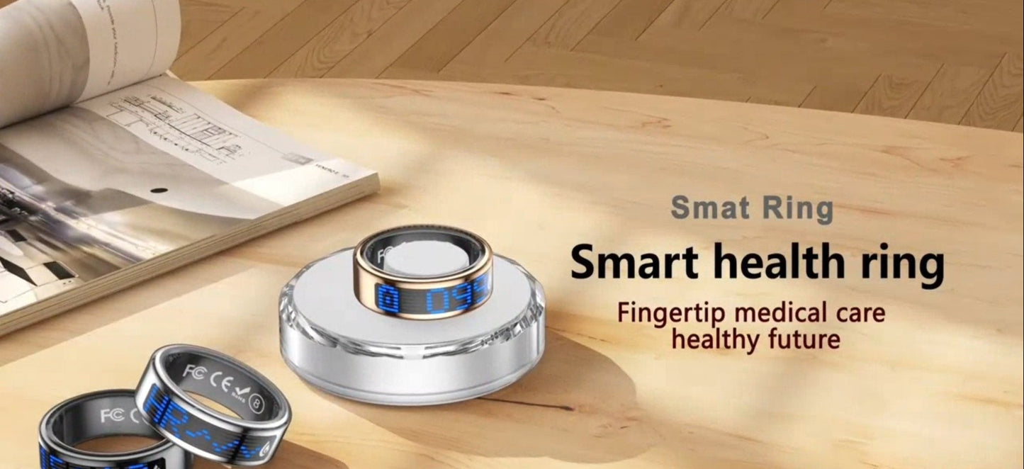 Smart Ring for Women and Men 24/7 Activities/Fitness Tracker & Health Monitor (Heart Rate/ Blood Oxygen/HRV/Stress/Sleep Tracking) IPX8 Waterproof Long Battery Life